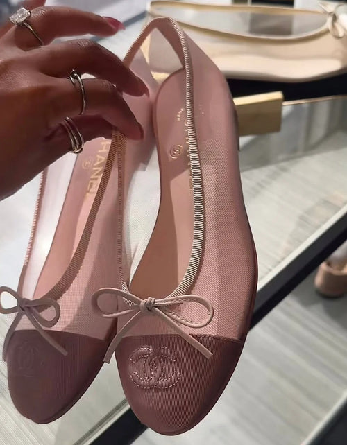 Pink mesh ballerina