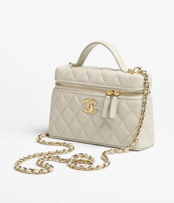Vanity box beige bag