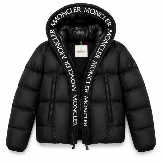 Hooded monc print jacket